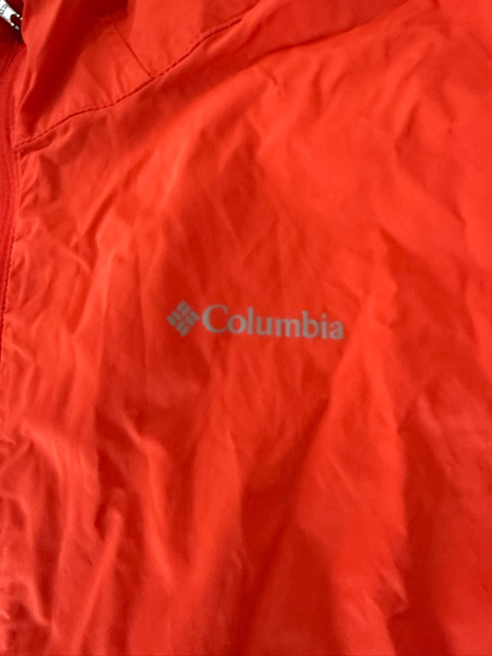 Columbia Women’s XL Orange Lightweight Windbreaker Full Zip Jacket E26 - Picture 2 of 6